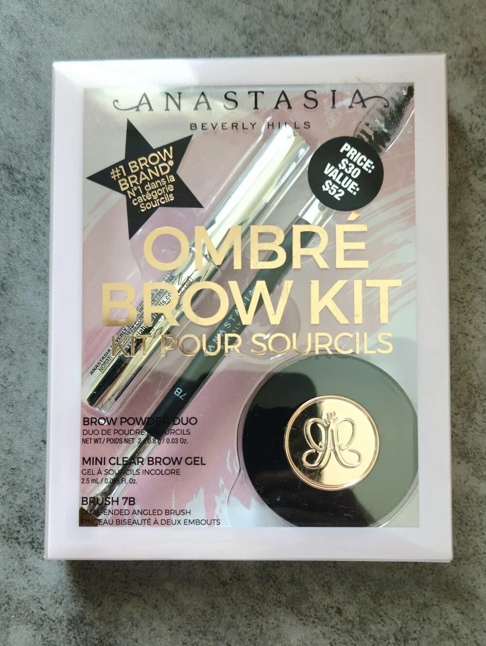Anastasia Beverly Hills EBONY Ombre Brow Kit NIB!